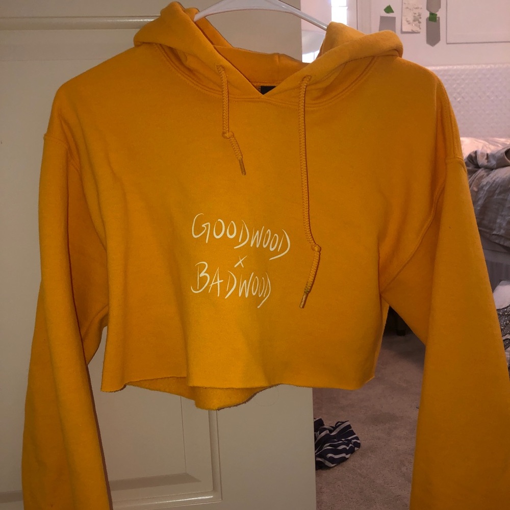 BADWOOD x GOODWOOD cropped hoodie